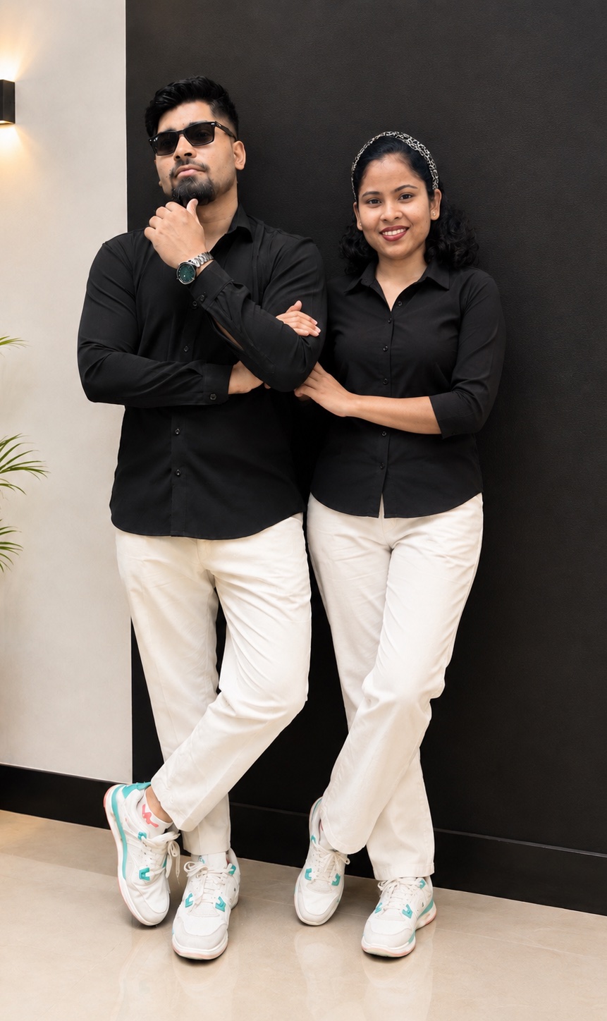 Roshan and Elvisha Casual